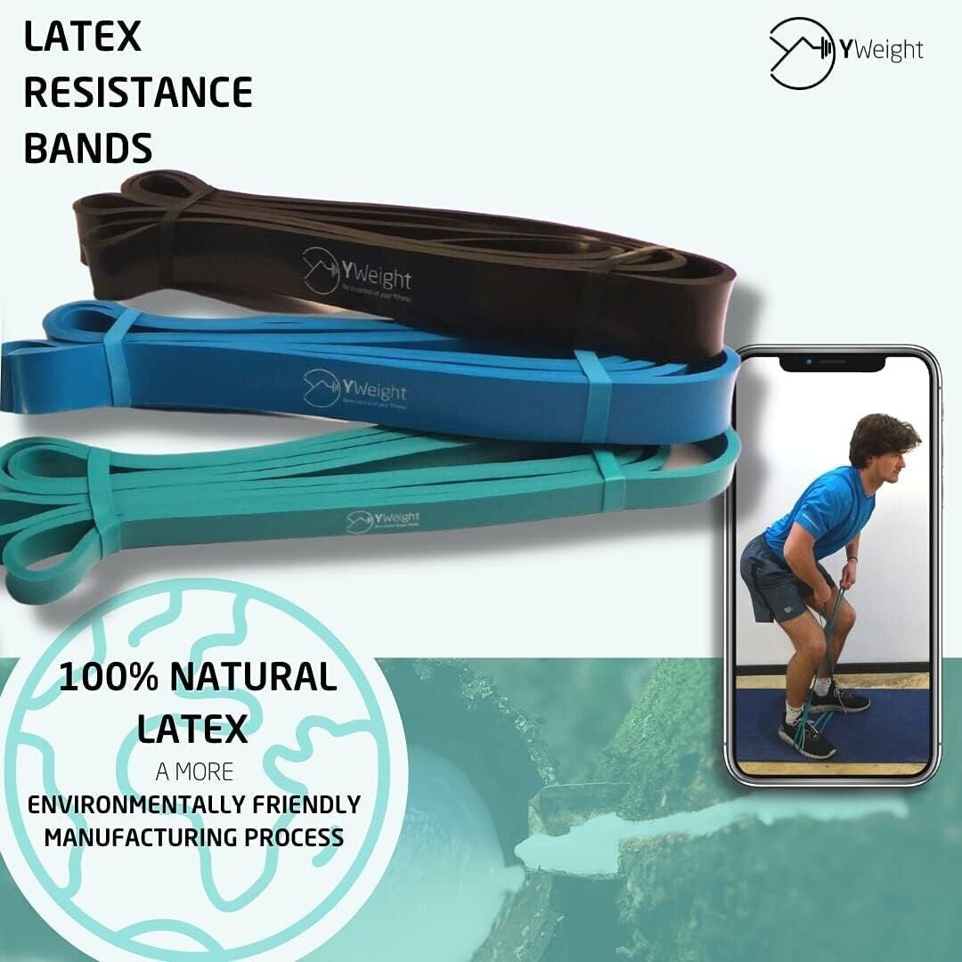 5 Pcs Weight Resistance Exercise Bands Strength Work Out Fitness Training Physio
