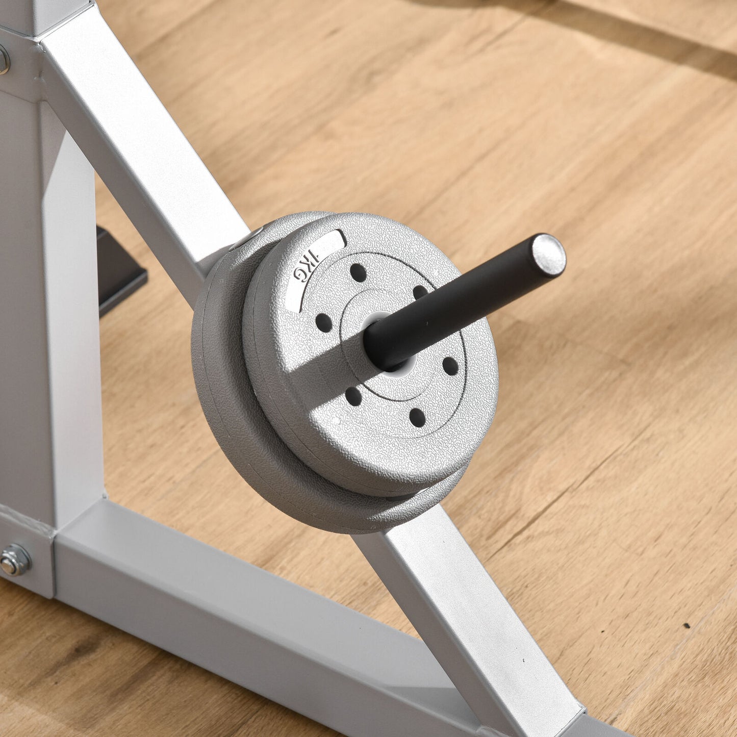 Adjustable Pair of Barbell Squat Racks Portable Stand Weight Lifting Bench Press